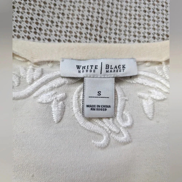 WHBM Ivory Cardigan Embellished Silk Embroidery Beaded Wedding - Picture 6 of 7